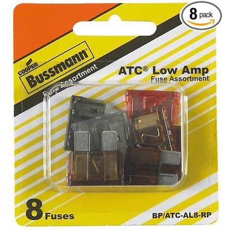 Eaton Bussmann Automotive Fuse Kit, Not Rated, 8 PK BP/ATC-AL8-RP